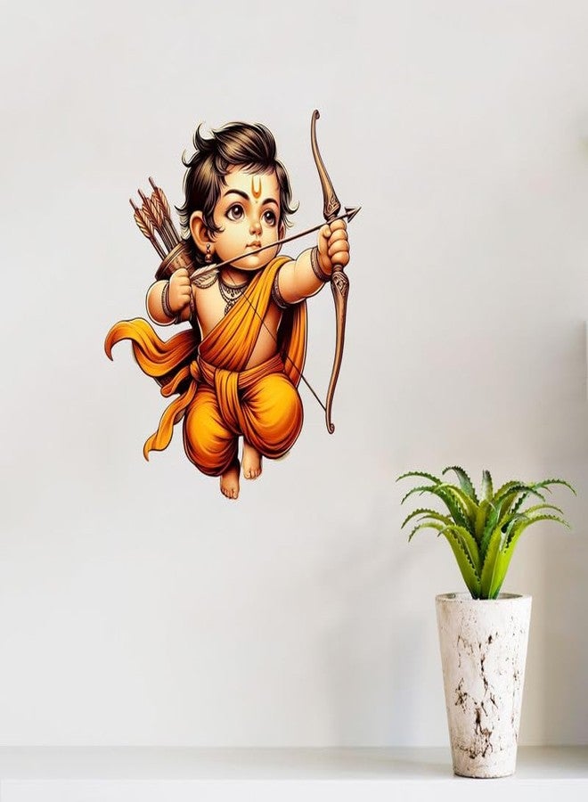 Sticker Studio ملصق حائط من الفينيل PVC بتصميم اللورد رام من ستيكر ستوديو - مثالي لغرفة المعيشة، غرفة النوم، الردهة، غرفة الأطفال، غرفة اللعب (المقاس - 50 سم × 45 سم) - Image 2
